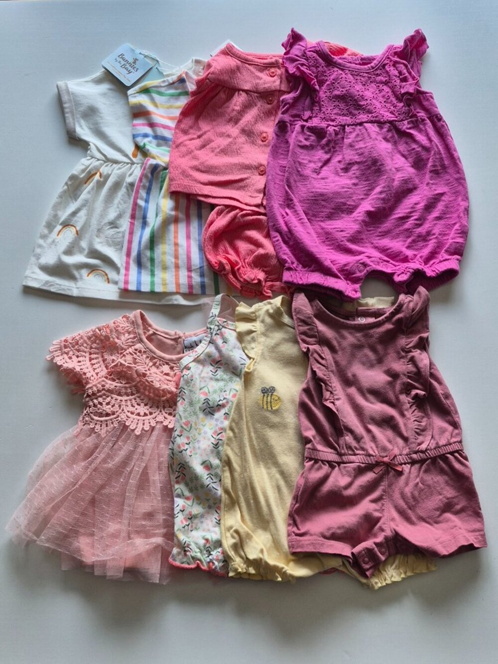 Beautiful Baby Girl 0-3 Month Lot of 8 Outfits